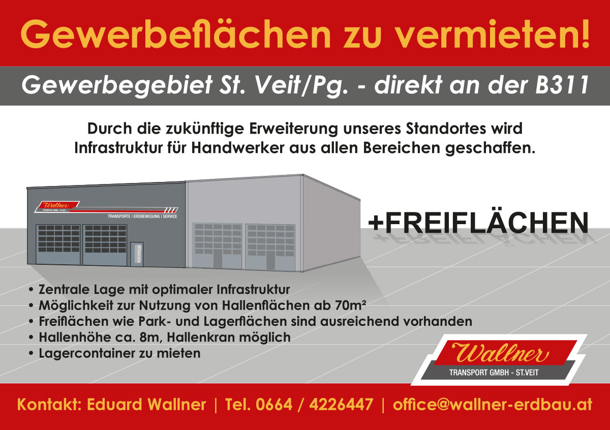Gewerbeflächen zu vermieten